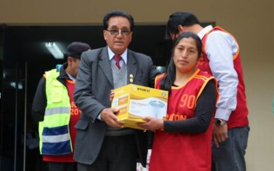 Donación de electrodomésticos a la provincia de Oyón en su 34 aniversario